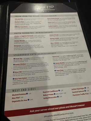 Menu photo 1 West End Grill Randolph, MA