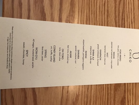 Menu photo 3 Chiko Brooklyn, NY
