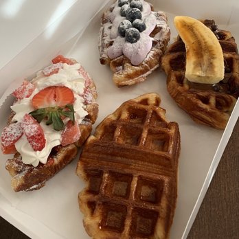 Croffle House - Strawberry & cream, blueberry & cream, plain, nutella croffles - Bakeries Near Me - Flushing, New York Croffle House - Strawberry & cream, blueberry & cream, plain, nutella croffles - Bakeries Near Me - Flushing, New York