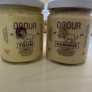 Obour Foods - Hummus and garlic Toum - Specialty Food Near Me - San Francisco, California Obour Foods - Hummus and garlic Toum - Specialty Food Near Me - San Francisco, California