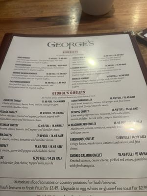 Menu photo 1 George's Kirkland, WA Menu photo 1 George's Kirkland, WA