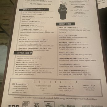 Crave Fishbar - Brunch Menu - Seafood Near Me - New York, New York