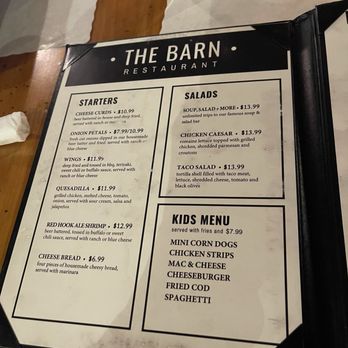The Barn Restaurant - Menu - Lounges Near Me - Prairie du Chien, Wisconsin The Barn Restaurant - Menu - Lounges Near Me - Prairie du Chien, Wisconsin
