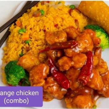 New China - Orange chicken combo - Chinese Near Me - Indianapolis, Indiana