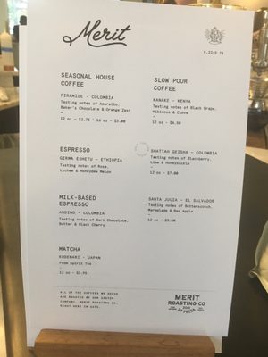 Menu photo 3 Merit Coffee San Antonio, TX