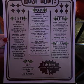 Busy Body - Menu - Cocktail Bars Near Me - Tacoma, Washington Busy Body - Menu - Cocktail Bars Near Me - Tacoma, Washington