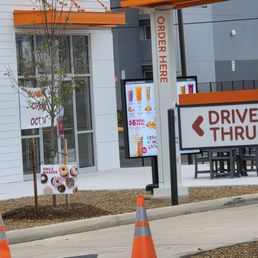 Dunkin' - The Drive-thru of Dunkin'. - outside - Coffee & Tea Near Me - Roanoke, Virginia