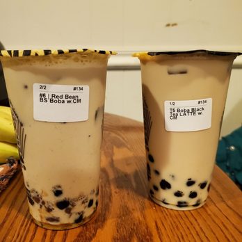 TIGER SUGAR - Same thing after i shook them (per Tiger Sugar instructions) - Bubble Tea Near Me - Rockville, Maryland TIGER SUGAR - Same thing after i shook them (per Tiger Sugar instructions) - Bubble Tea Near Me - Rockville, Maryland