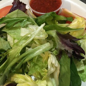 Viva La Pasta - Side salad with tomato vinaigrette dressing - Italian Near Me - Lewisville, Texas Viva La Pasta - Side salad with tomato vinaigrette dressing - Italian Near Me - Lewisville, Texas