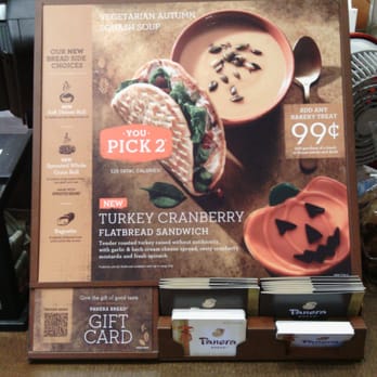 Panera Bread - Squash soup and turkey cranberry flatbread! I think yes - Sandwiches Near Me - Happy Valley, Oregon Panera Bread - Squash soup and turkey cranberry flatbread! I think yes - Sandwiches Near Me - Happy Valley, Oregon