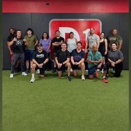 Post Saturday morning cardio workout pic with Coach Zach. Post Saturday morning cardio workout pic with Coach Zach.