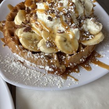 Atomic Biscuit - BANANA CARAMEL PECAN WAFFLE - Breakfast & Brunch Near Me - Salt Lake City, Utah Atomic Biscuit - BANANA CARAMEL PECAN WAFFLE - Breakfast & Brunch Near Me - Salt Lake City, Utah