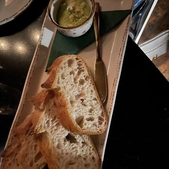 Via Vecchia - bread with parsley butter - Italian Near Me - Portland, Maine Via Vecchia - bread with parsley butter - Italian Near Me - Portland, Maine
