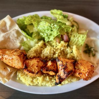 Cafe X2O, Claremont - Lunch special Chicken Kebab Plate - Lebanese Near Me - Claremont, California