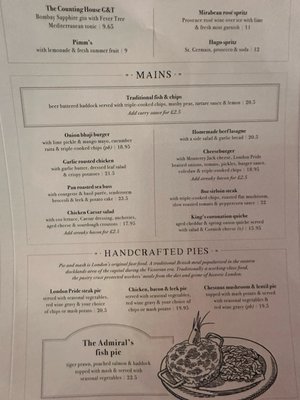 Menu photo 1 The Counting House London, XGL Menu photo 1 The Counting House London, XGL