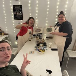 Hannah and us with our completed projects! Hannah and us with our completed projects!