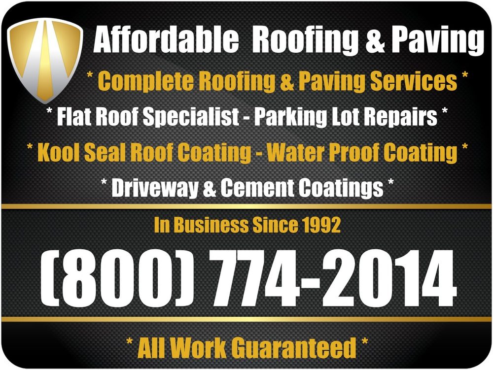 Slide of Affordable Roofing and Paving