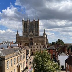 Lincoln Castle - La vista della cattedrale dalle mura