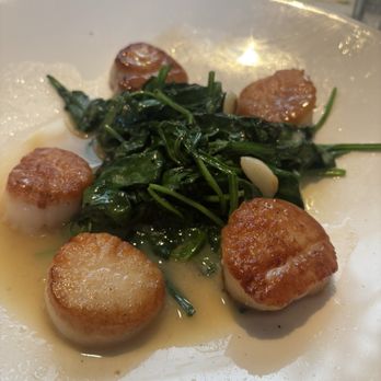 The Capital Grille - Scallops  Sauteed spinach - Steakhouses Near Me - Costa Mesa, California