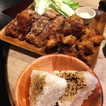 Aburaya - Onigiri with Chicken -- Miso Garlic & Umami Salt - Izakaya Near Me - Oakland, California