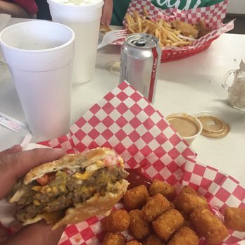 The Shack - Double cheese burger and tots! Yuma! - Hot Dogs Near Me - Samson, Alabama The Shack - Double cheese burger and tots! Yuma! - Hot Dogs Near Me - Samson, Alabama