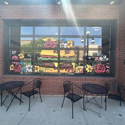 Branding Iron - Pretty window mural