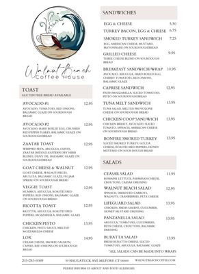 Menu photo 6 Walnut Beach Coffee House Milford, CT Menu photo 6 Walnut Beach Coffee House Milford, CT
