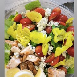 Sourdough & Co - Sacramento Valley Station - Cobb Salad (no bacon) instead of blue cheese dressing I chose Caesar.
