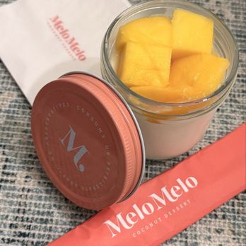 MeloMelo Coconut Dessert - Mango coconut. - Desserts Near Me - San Diego, California MeloMelo Coconut Dessert - Mango coconut. - Desserts Near Me - San Diego, California