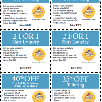 Fazio Cleaners - Have you received our November 2015 Coupon Mailer yet? - Dry Cleaning Near Me - Las Vegas, Nevada Fazio Cleaners - Have you received our November 2015 Coupon Mailer yet? - Dry Cleaning Near Me - Las Vegas, Nevada