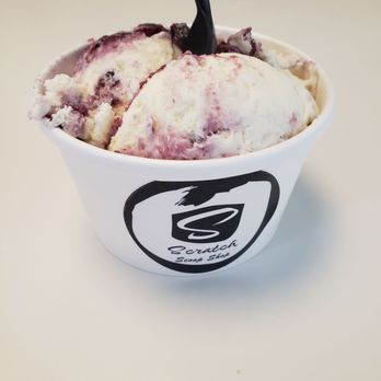 Scratch Ice Cream - 1 scoop Blueberry cheesecake - Ice Cream & Frozen Yogurt Near Me - Brookfield, Wisconsin