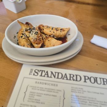The Standard Pour - Pot stickers - Salad Near Me - Sonora, California The Standard Pour - Pot stickers - Salad Near Me - Sonora, California