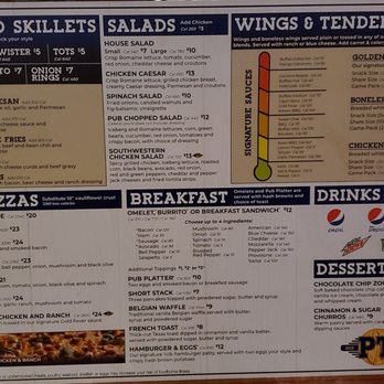 PT's Gold - Regular menu, side A - Sports Bars Near Me - Las Vegas, Nevada PT's Gold - Regular menu, side A - Sports Bars Near Me - Las Vegas, Nevada