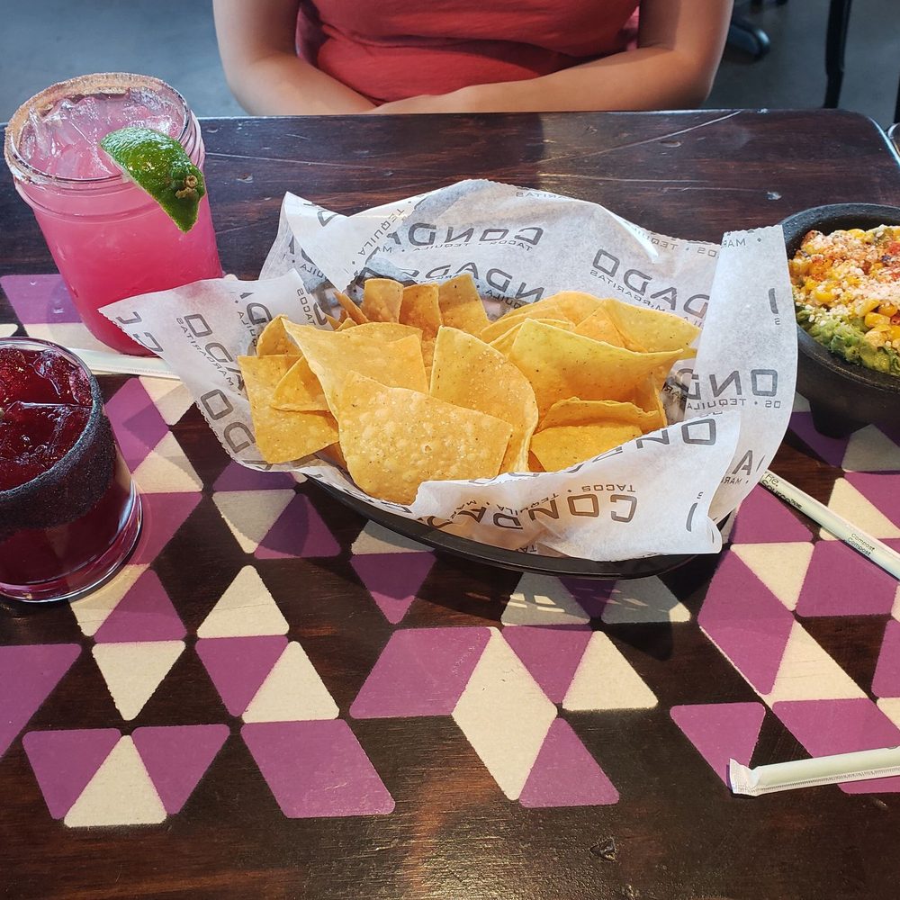 Condado Tacos - Smoke show(bottom left) dragonfruit marg(top left) street corn guac ( middle) - Tacos Near Me - Pittsburgh, Pennsylvania Condado Tacos - Smoke show(bottom left) dragonfruit marg(top left) street corn guac ( middle) - Tacos Near Me - Pittsburgh, Pennsylvania