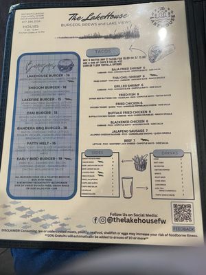 Menu photo 5 The Lakehouse Fort Worth, TX Menu photo 5 The Lakehouse Fort Worth, TX