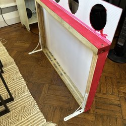 Lowe's Home Improvement - Frame built for me by a Lowe's employee and scrap wood