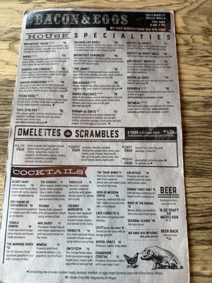 Menu photo 2 Bacon & Eggs Walla Walla, WA Menu photo 2 Bacon & Eggs Walla Walla, WA