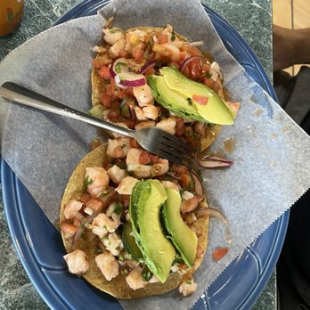 Vallarta Mexican Food - Ceviche tostada - Seafood Near Me - Lathrop, California