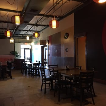 Drunken Noodle - One section of seating; the other section has booths. - Noodles Near Me - Fargo, North Dakota