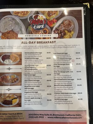 Menu photo 6 Miller's Cafe Brentwood, CA Menu photo 6 Miller's Cafe Brentwood, CA
