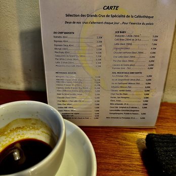 La Caféothèque - Half of a Double espresso. - Cafes Near Me - Paris, 75