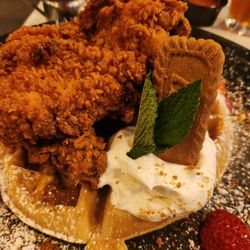 Milk & Honey Southern Inspired Kitchen - Chicken & Cookie Butter Waffle