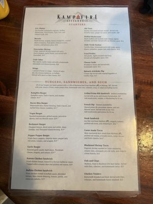 Menu photo 2 Kampfire Steakhouse Missoula, MT Menu photo 2 Kampfire Steakhouse Missoula, MT