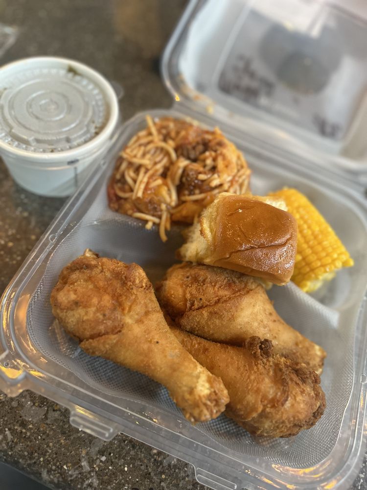 Food from JoJo's Soul Food and Memphis BBQ