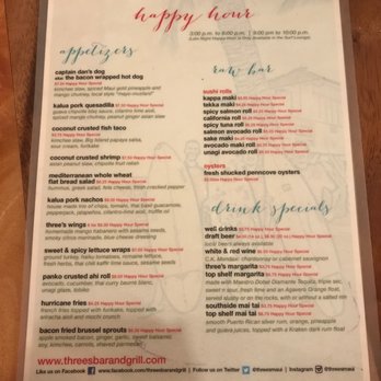Three's Bar & Grill - Asian Fusion Near Me - Kihei, Hawaii Three's Bar & Grill - Asian Fusion Near Me - Kihei, Hawaii
