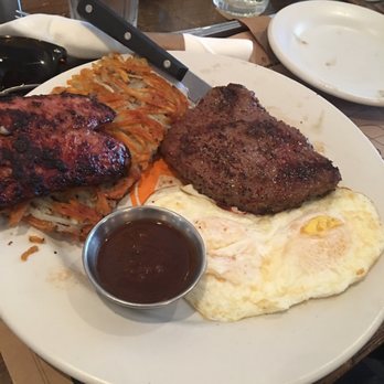 Matt's Big Breakfast - Steak and eggs Sunday special with chicken apple sausage thrown on top - Breakfast & Brunch Near Me - Phoenix, Arizona Matt's Big Breakfast - Steak and eggs Sunday special with chicken apple sausage thrown on top - Breakfast & Brunch Near Me - Phoenix, Arizona
