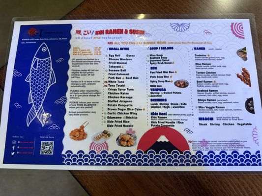 Menu photo 2 Koi Ramen & Sushi Johnstown, CO Menu photo 2 Koi Ramen & Sushi Johnstown, CO