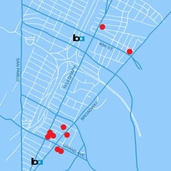 Oakland Art Murmur - Summer 2007 map