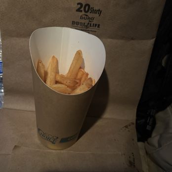 Blue Kitchella - I can't believe that this is the large French fries it use to be at least twice that. It's for 4.19$ - Breakfast & Brunch Near Me - Portage, Michigan Blue Kitchella - I can't believe that this is the large French fries it use to be at least twice that. It's for 4.19$ - Breakfast & Brunch Near Me - Portage, Michigan