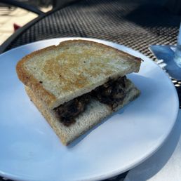Lunch special, half chopped cheese sandwich